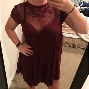 Urban Outfitters Maroon Dress