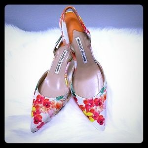 Manolo Blahnik Carolyn Sling-back