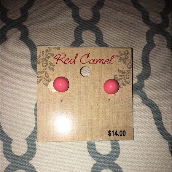 Red Camel Jewelry - NWT Red Camel pink / coral ball earrings