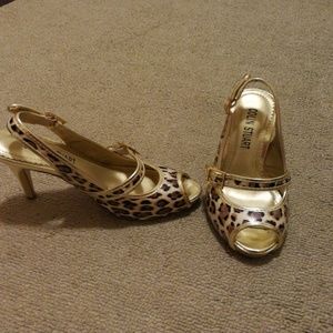 Leppard print heels