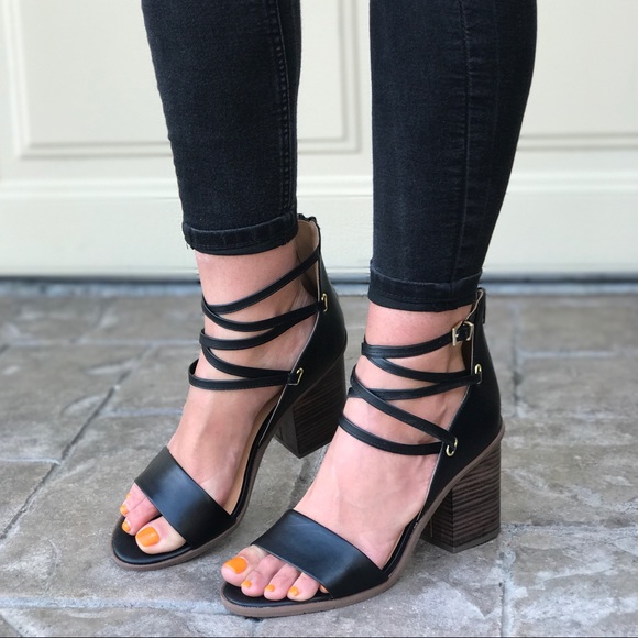 Anthropologie Shoes - Strappy Block Heel Sandals