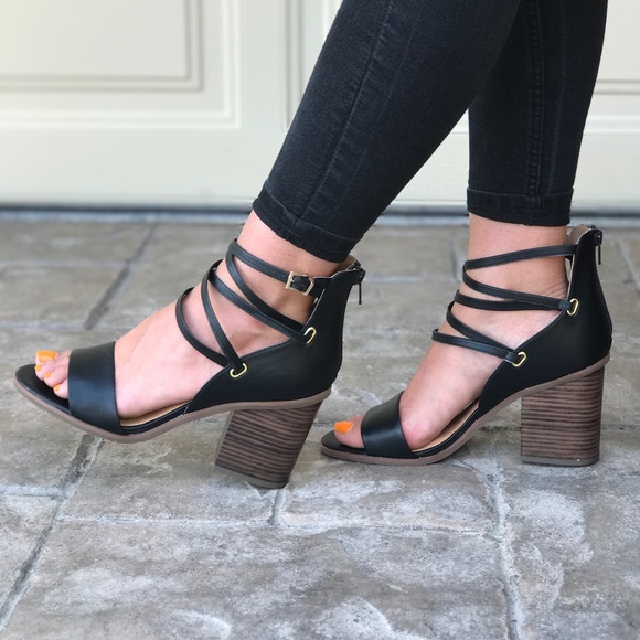 Strappy Block Heel Sandals - Picture 5 of 8