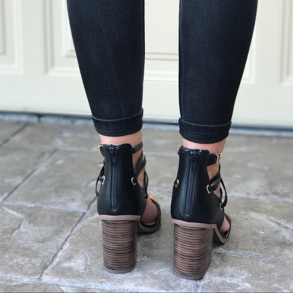 Strappy Block Heel Sandals - Picture 6 of 8