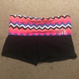 PINK yoga shorts- great condition, size S