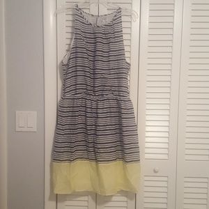 Old Navy Striped Navy and Green Dress