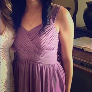 Azazie Angie wisteria bridesmaid dress