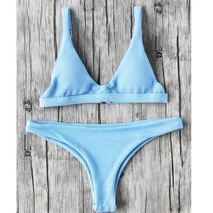 Light blue swim suit 2 piece
