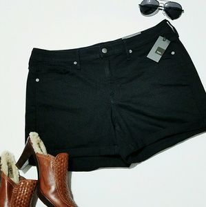 Mossimo highrise black jean shorts