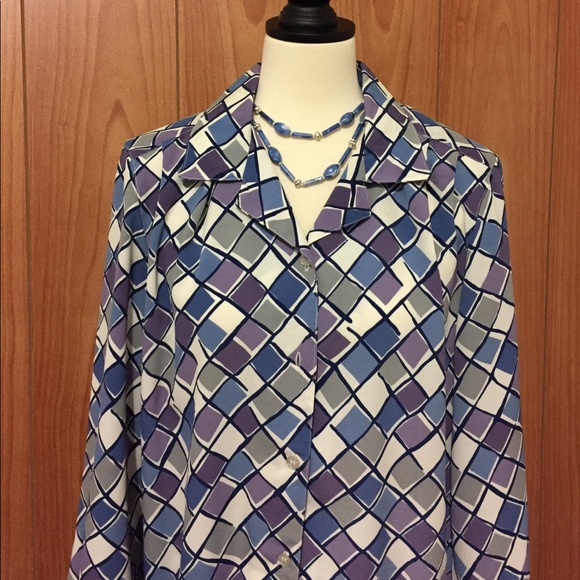 Alfred Dunner plus Blouse 👚 - Picture 2 of 3