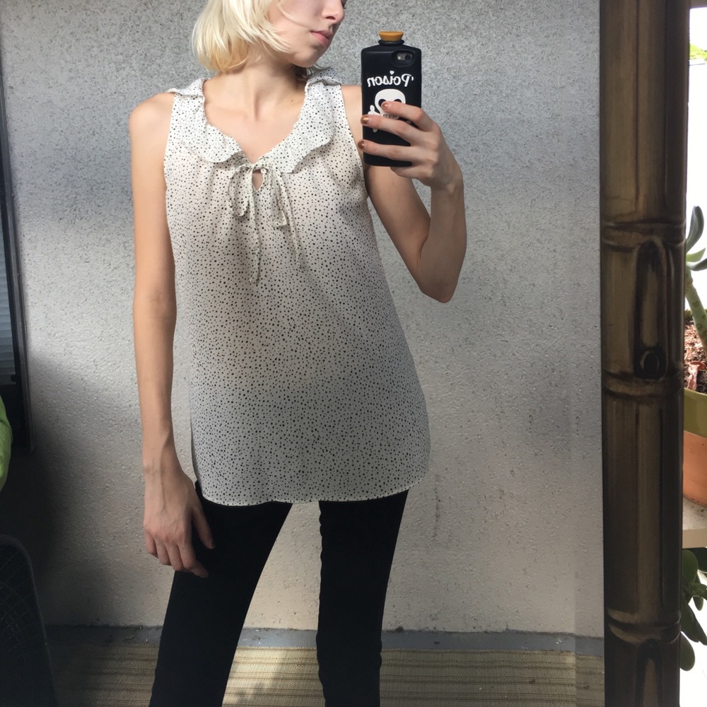 Polka dot blouse