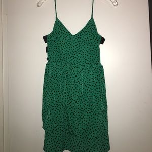 Green Party mini Dress