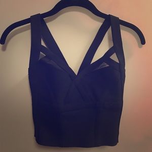 Silence + Noice structured crop top