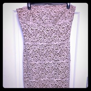 BEAUTIFUL Strapless Lace Dress