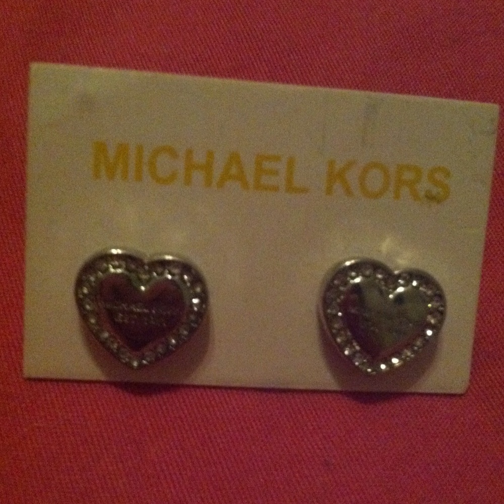 Michael kors heart earrings