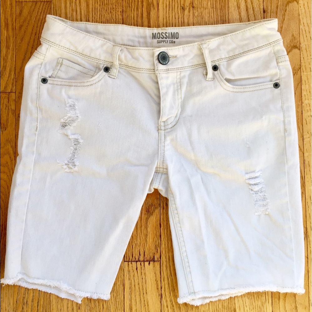 White Mossimo Jean Shorts