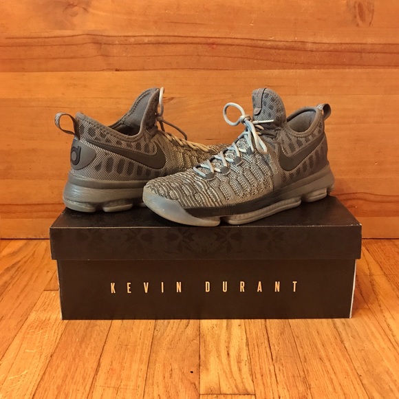 Wolf Grey Nike Zoom KD 9's Men's Size: US 9 - Picture 2 of 5