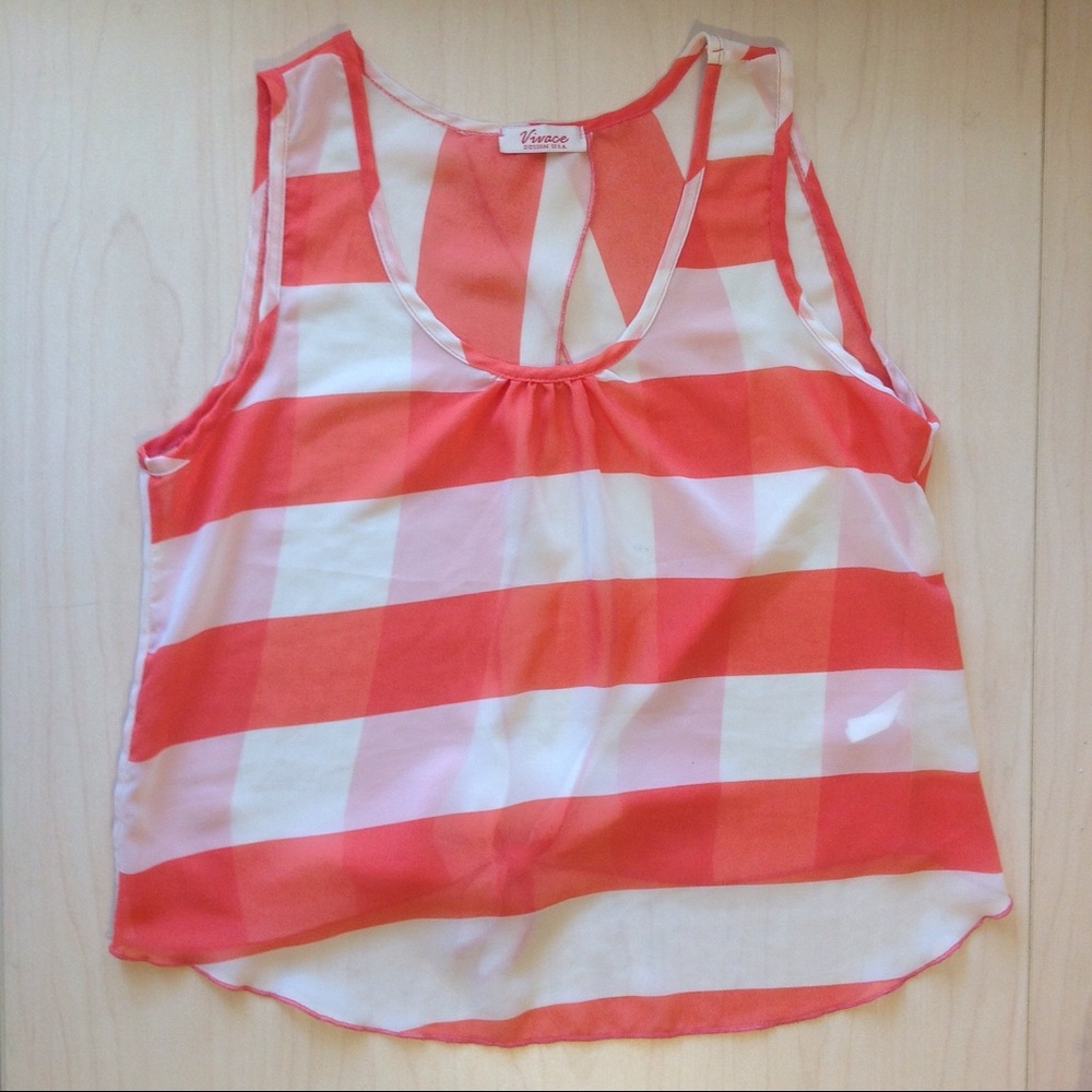 🚨 Summer Striped Tank Top With Back Knot | Vivace