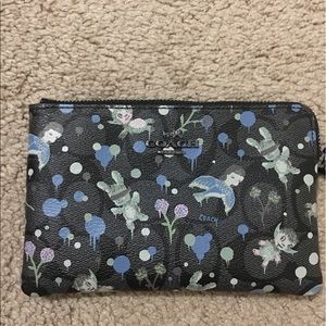 NWT Coach x Gary Baseman wristlet in black and blu