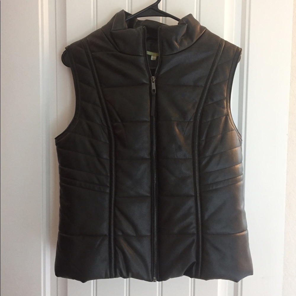 Black Leather Vest
