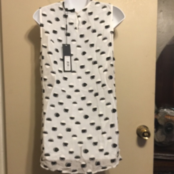 Thakoon Open Side Black & White Tank - Picture 3 of 8