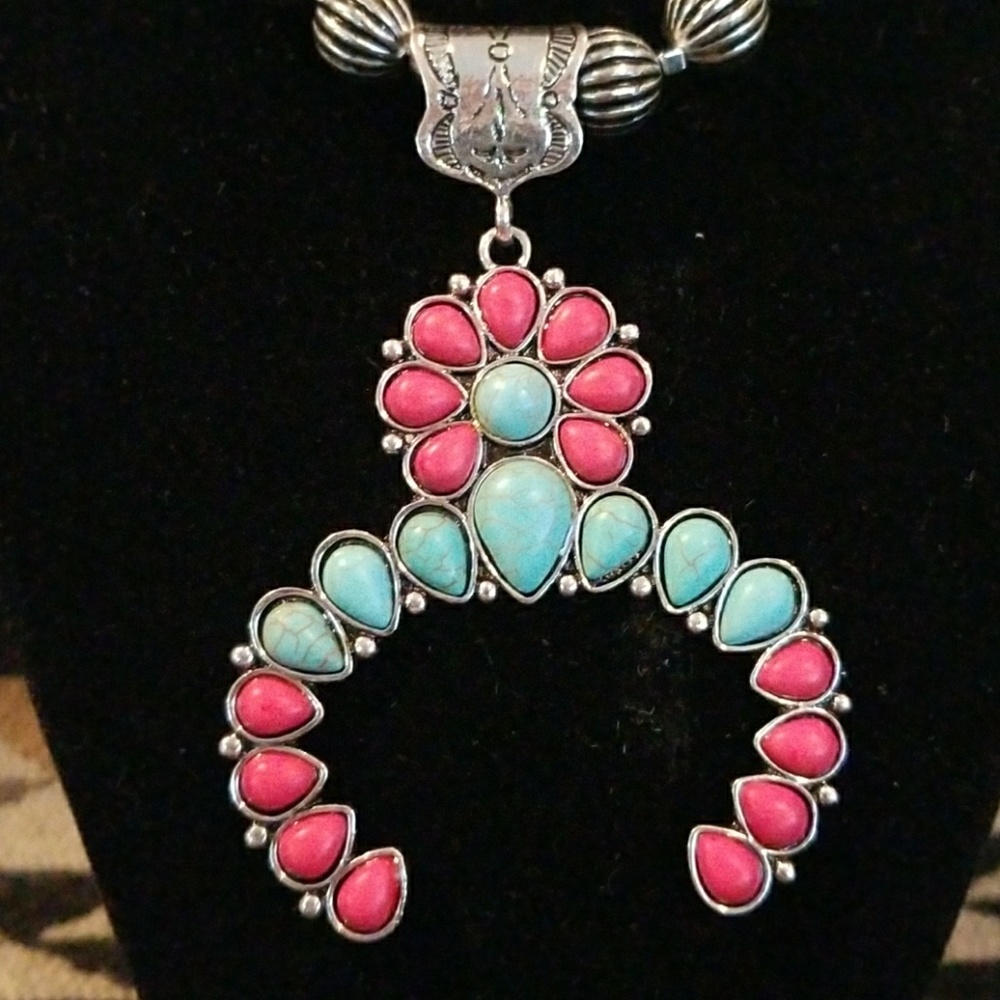 LONGER Red & Turquoise Dyed Howlite Set - Picture 2 of 4