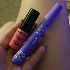 NEW NXY lippie/ cheek stain and purple mascara