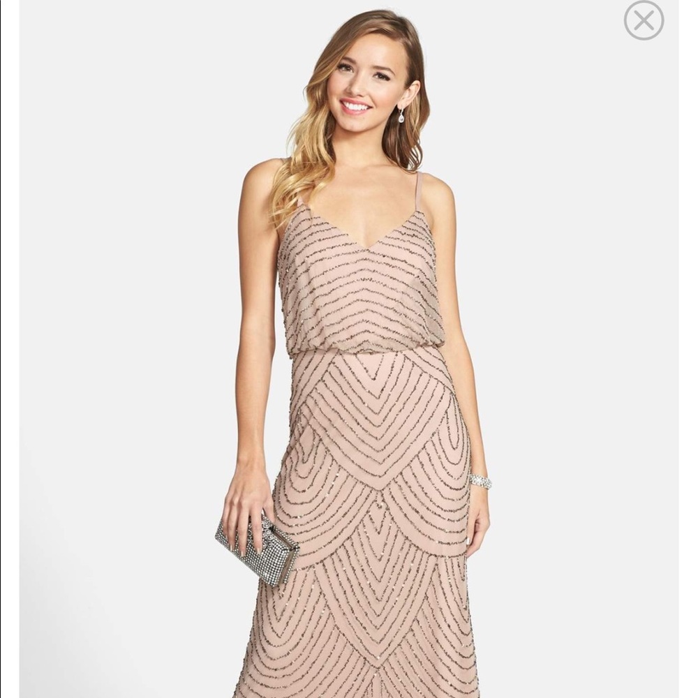 Adrianna Papell sequin dress.