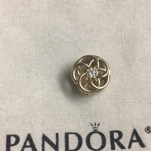 Authentic 14 karat gold Pandora charm