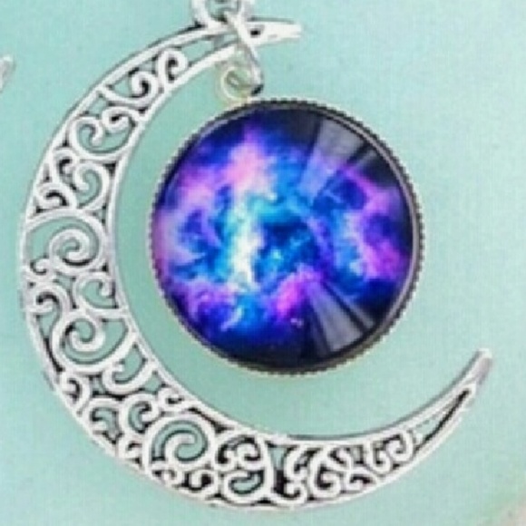 🌛Moon & Stars⭐ necklace💎 - Picture 1 of 2