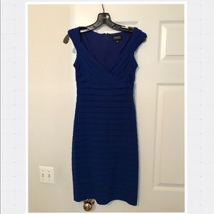 Blue Adrianna Papell Bandage Dress