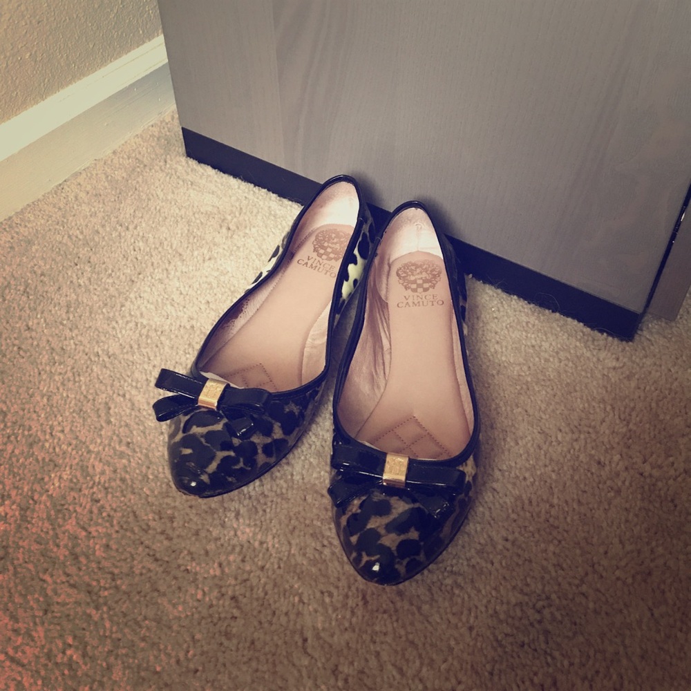 Vince Camuto Leopard Print Flats
