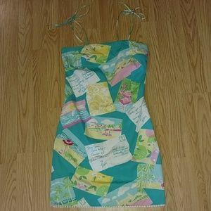 Boca blue postcard print lilly pulitzer