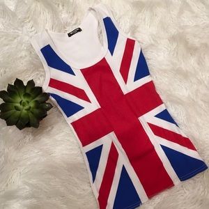BRITISH FLAG UNION TANK TOP BY BLOSSOM LONDON