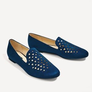 Zara flats with laser cut work