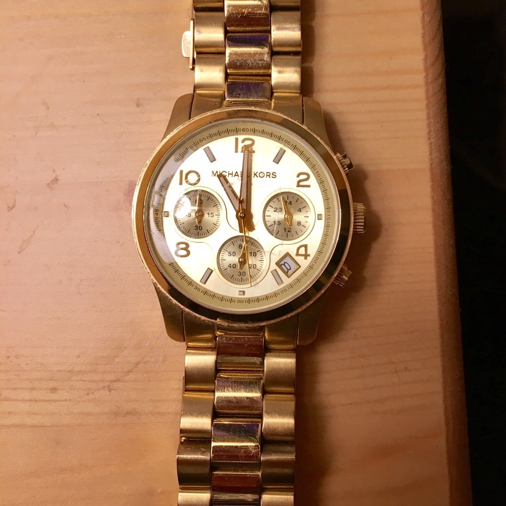 Gold Michael Kors watch