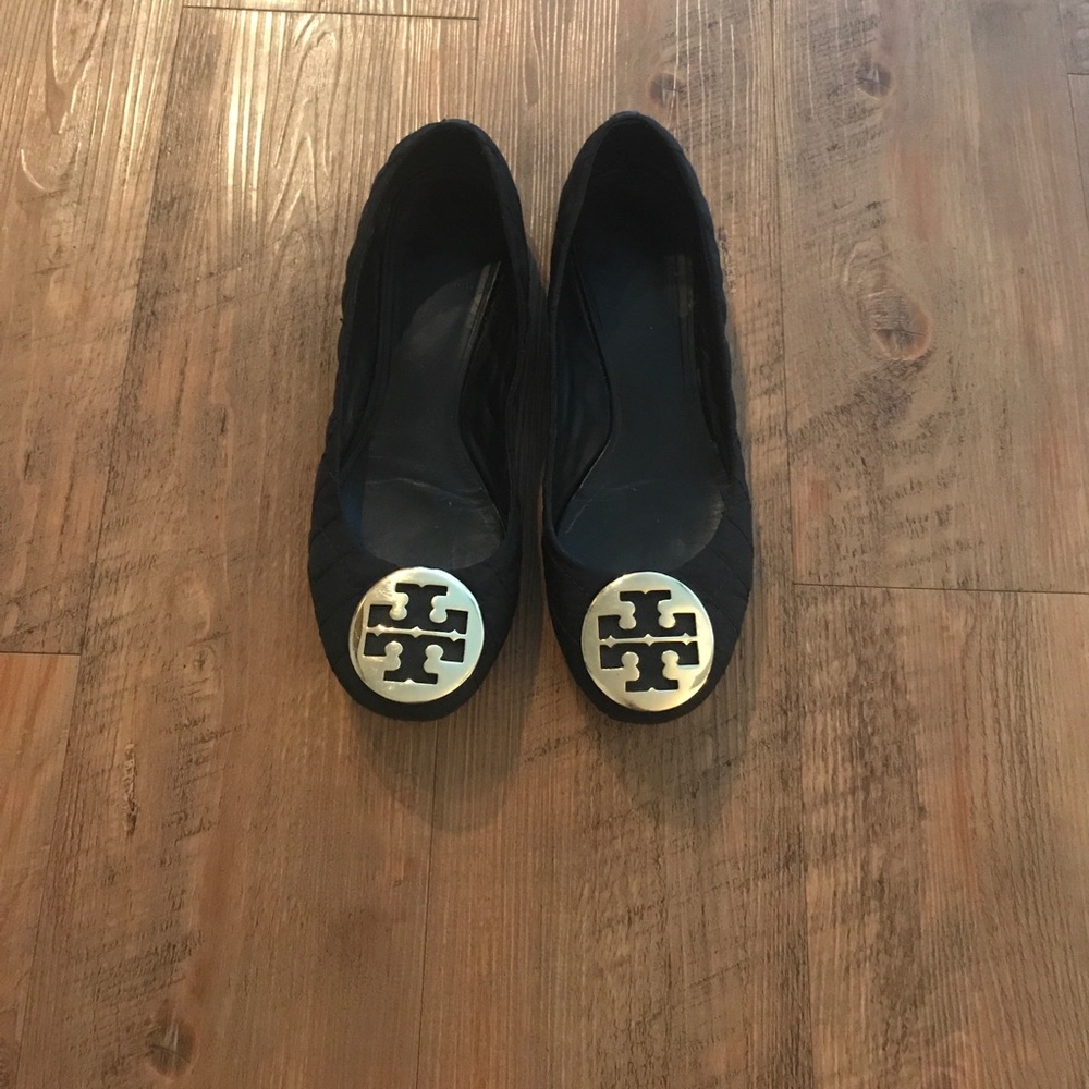 Tory Burch Black Flats 8.5 🙌🏼😊