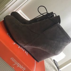 Easy spirit wedge booties