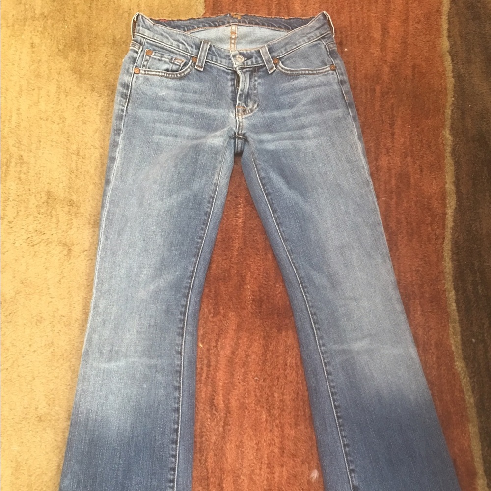 7 for All Mankind boot cut jeans!