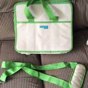 Silpada rep. gift is a canvas tote portfolio. NWOT