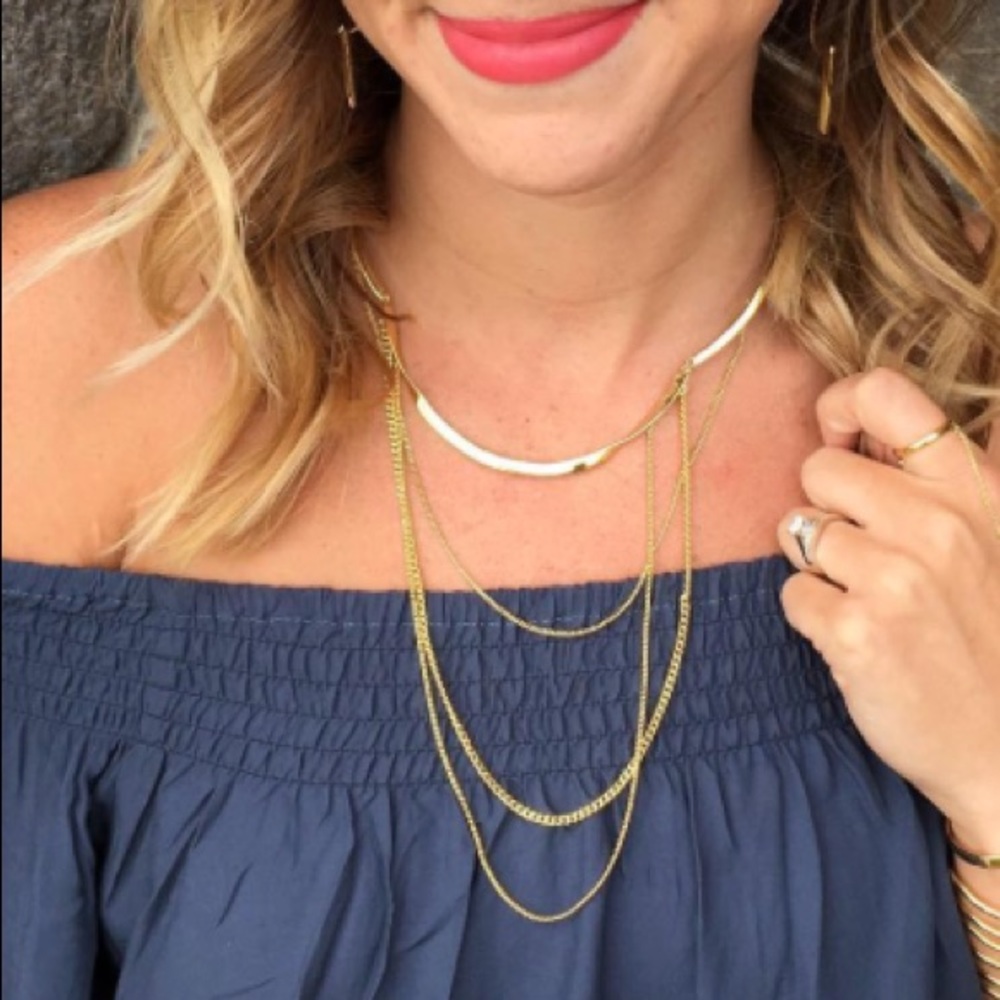 Stella & Dot Drape Collared necklace.