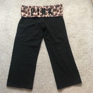PINK Cropped Yoga Pants