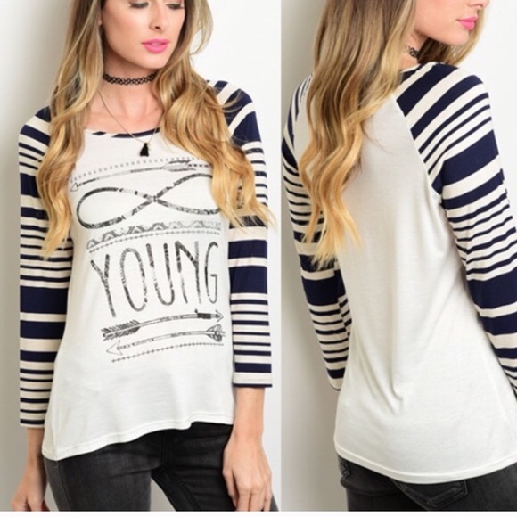 Forever Young raglan tee - Picture 4 of 4