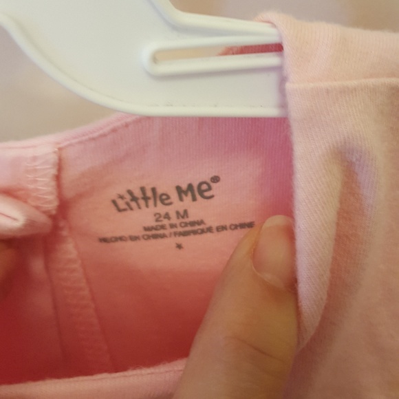 Pink with lacy roses dress - Picture 3 of 3