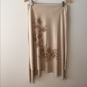 Skirt with Asymmetrical Hem Line
