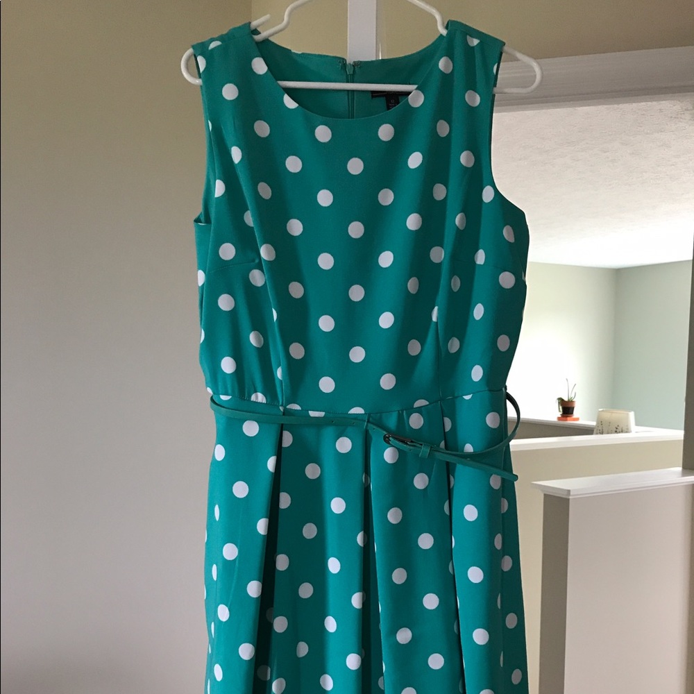 R&K Teal Polka Dot Dress