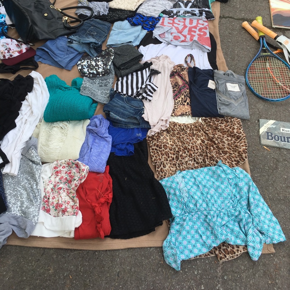 Shorts, tees, dresses, sweaters, hoodies, tanks