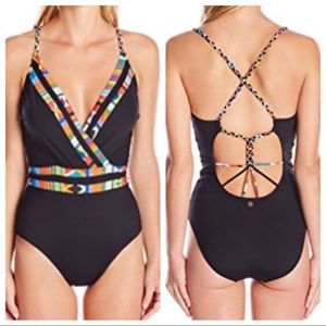 Nanette Lepore Mambo Goddess V-Neck Braided-Back