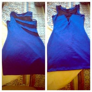 Blue mini dress size lg