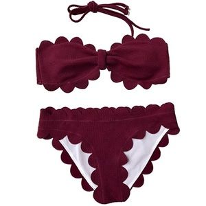 😱🌸Hot Selling Padded Scallop Bikini 👍🏼