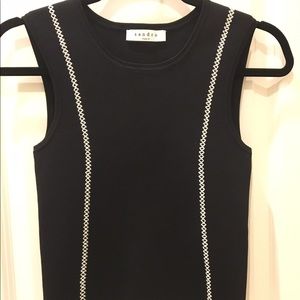 Black & white crop top